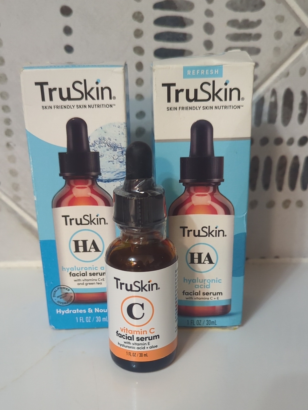 TruSkin Vitamin C & HA Facial Serums (3 Pack)